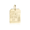 Solid Gold New York Charm, JFK Luggage Tag - JET SET CANDY  (1720189648954)