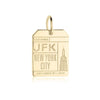 Gold New York Charm, JFK Luggage Tag - JET SET CANDY  (1720189648954)