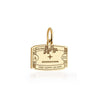 Aruba Passport Stamp Charm Solid Gold