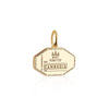 Cambodia Passport Stamp Charm Solid Gold