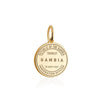Gambia Passport Stamp Charm Solid Gold