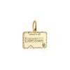 Iraq Passport Stamp Charm Solid Gold