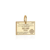 Ireland Passport Stamp Charm Solid Gold