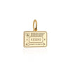 Kosovo Passport Stamp Charm Solid Gold