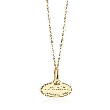 Solid Gold Charm, Liechtenstein Passport Stamp