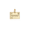 Macedonia Passport Stamp Charm Solid Gold