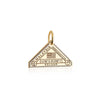 Malaysia Passport Stamp Charm Solid Gold