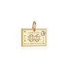 Malta Passport Stamp Charm Solid Gold
