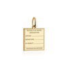 Nauru Passport Stamp Charm Solid Gold