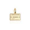 Nicaragua Passport Stamp Charm Solid Gold