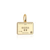 Nigeria Passport Stamp Charm Solid Gold