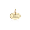 North Korea Passport Stamp Charm Solid Gold