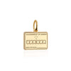 Samoa Passport Stamp Charm Solid Gold