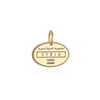 Syria Passport Stamp Charm Solid Gold
