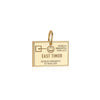 Timor-Leste Passport Stamp Charm Solid Gold