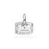 Aruba Passport Stamp Charm Silver
