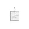 British Virgin Islands Passport Stamp Charm Silver