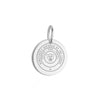 Democratic Republic of the Congo Passport Stamp Charm Silver