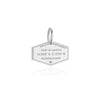 Guadeloupe Passport Stamp Charm Silver