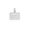 Kenya Passport Stamp Charm Silver