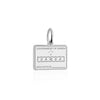 Samoa Passport Stamp Charm Silver