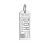 Silver Travel Charm, DOH Doha Luggage Tag - JET SET CANDY  (1720179097658)