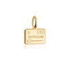 Solid Gold Mini Charm, Passport Stamp: Germany - JET SET CANDY  (1720171233338)