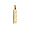 Mexico Passport Stamp Mini Charm Solid Gold