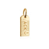 Solid Gold Mini Nantucket Charm, ACK Luggage Tag - JET SET CANDY  (1720193089594)