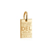 Solid Gold Mini India Charm, DEL Delhi Luggage Tag - JET SET CANDY  (1720181850170)