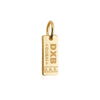 Solid Gold Mini Dubai Charm, DXB Luggage Tag - JET SET CANDY  (2283795972154)