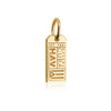 Mini Solid Gold Havana Charm, HAV Luggage Tag - JET SET CANDY  (2283806883898)