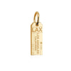 Mini Solid Gold Los Angeles Charm, LAX Luggage Tag - JET SET CANDY  (2283809243194)