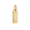 Solid Gold London Mini Charm, LHR Luggage Tag - JET SET CANDY  (1720187617338)