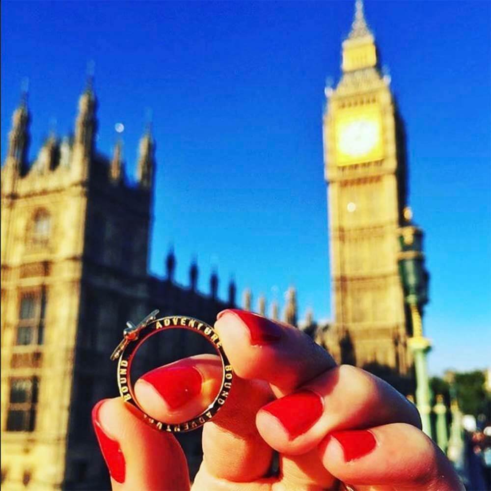 Gold Airplane Ring - JET SET CANDY (1766917570618)