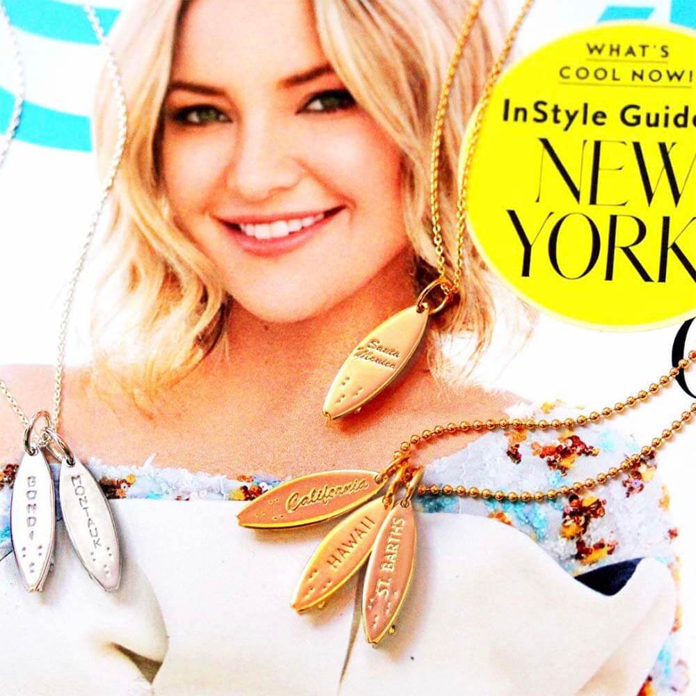 Silver Surfboard Charm, Montauk - JET SET CANDY (1720173494330)