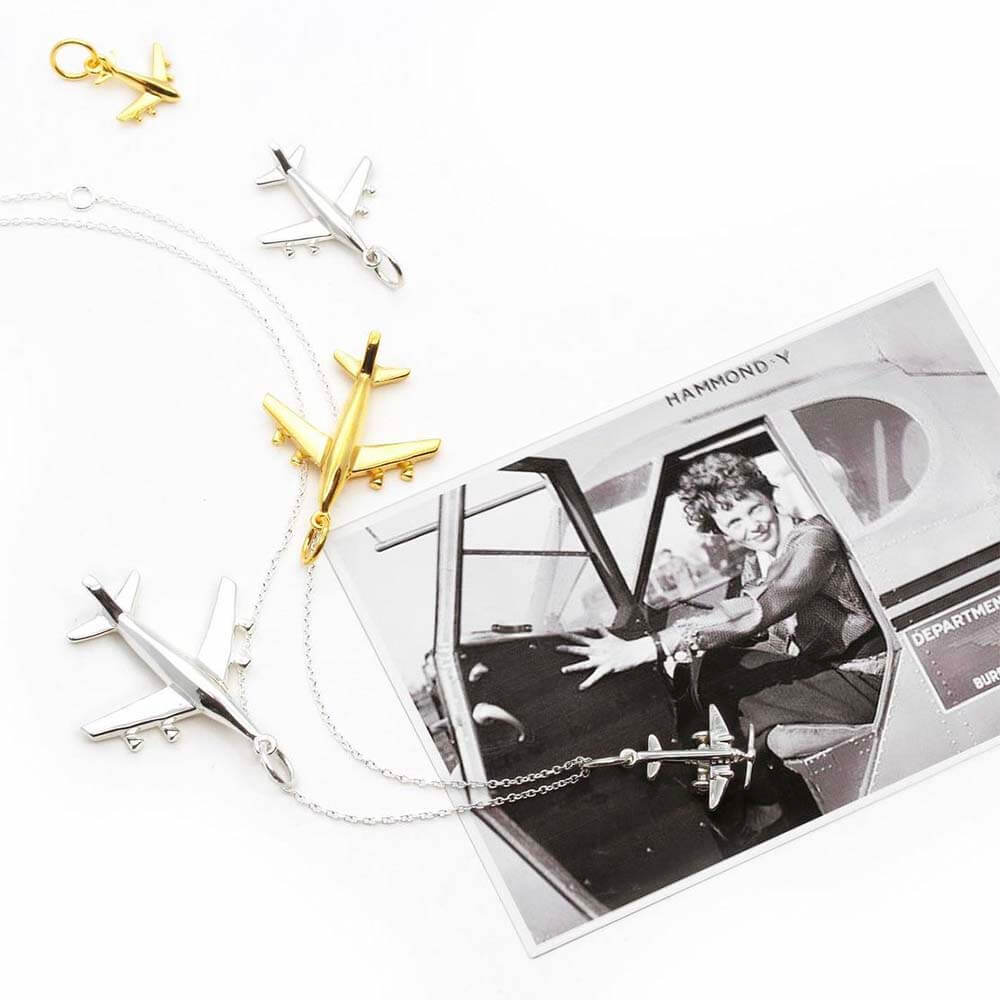 Gold Airplane Charm, Small - JET SET CANDY (1720177754170)