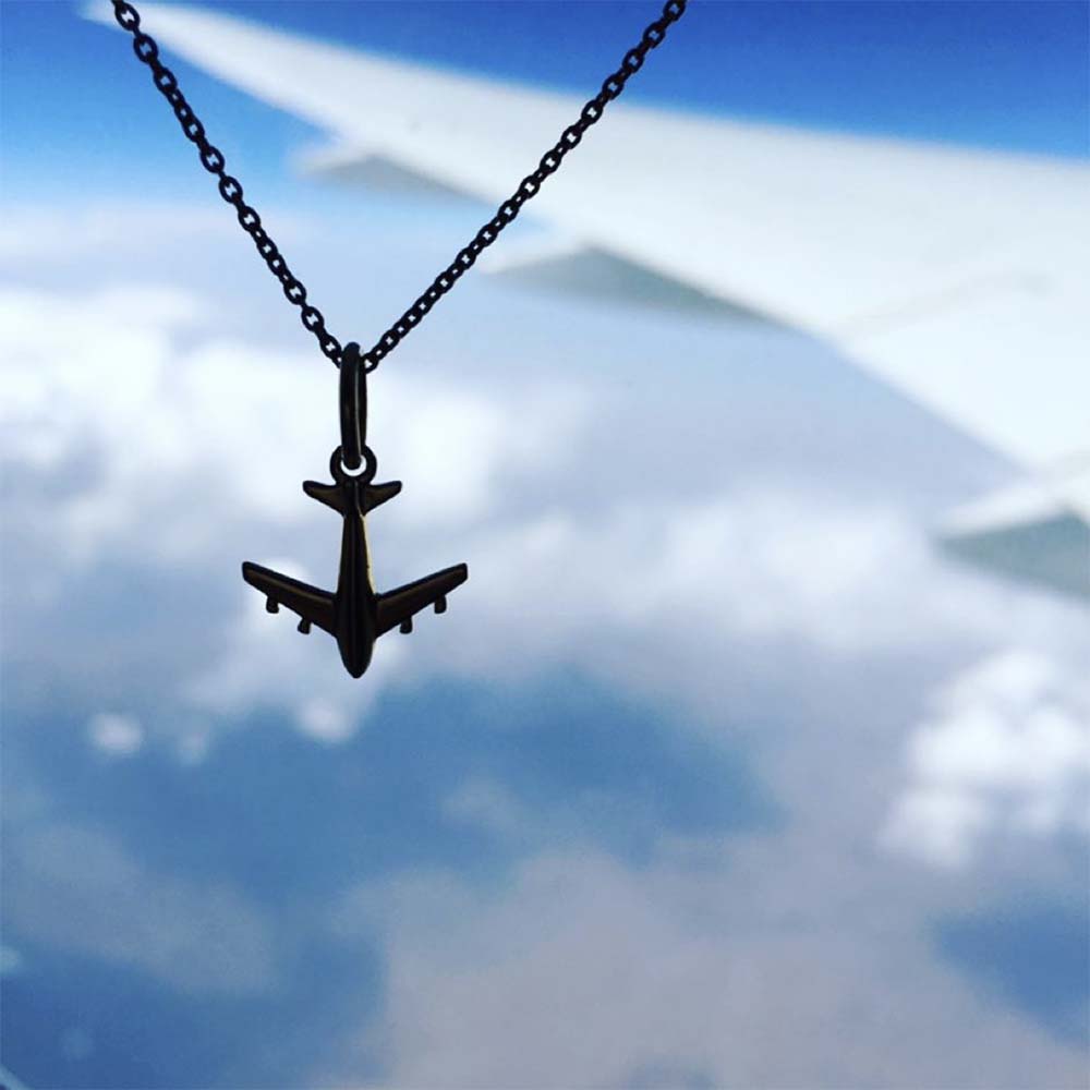 Gold Airplane Charm, Mini - JET SET CANDY (2276414095418)