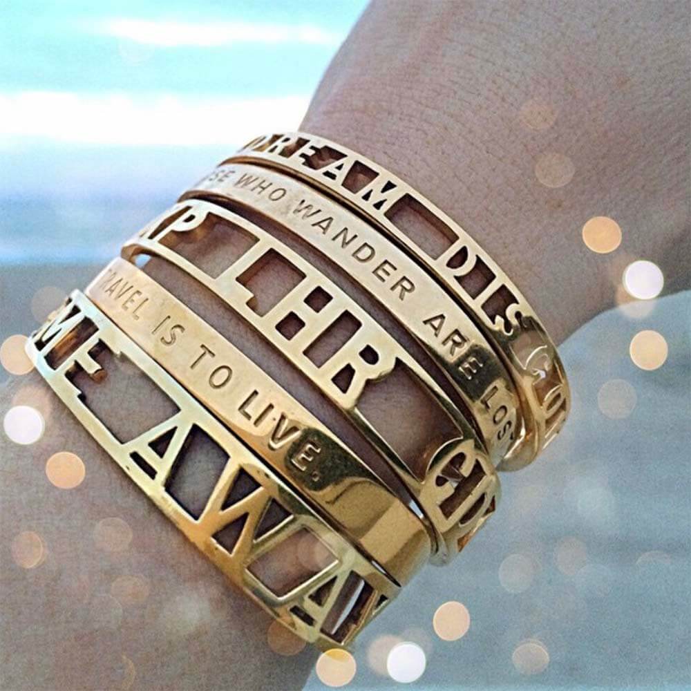 Gold Cuff Bracelet 