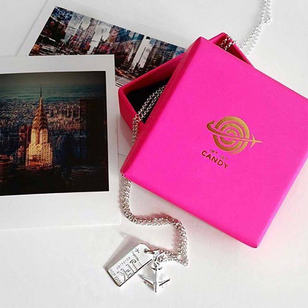 Silver New York Charm, JFK Luggage Tag - JET SET CANDY (1720189550650)
