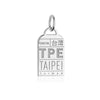 Taipei Asia TPE Luggage Tag Charm Silver