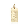 Solid Gold Travel Charm, DAR Tanzania Luggage Tag - JET SET CANDY  (1720188698682)