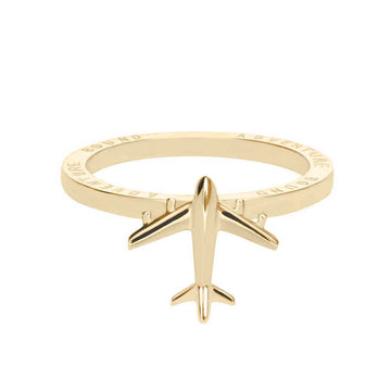 Airplane Ring, Gold