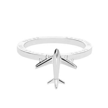 Airplane Ring, Silver
