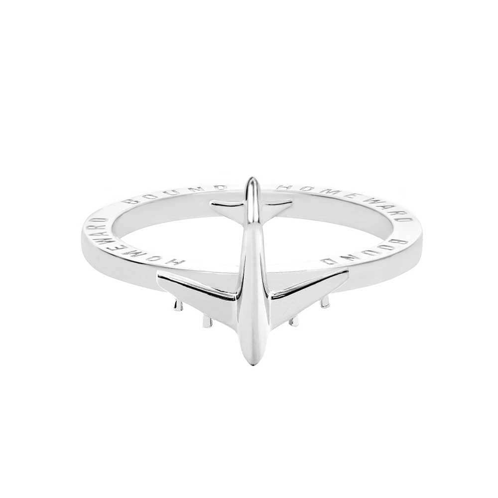 Silver Airplane Ring - JET SET CANDY  (1766917734458)