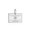 Andorra Passport Stamp Charm Silver