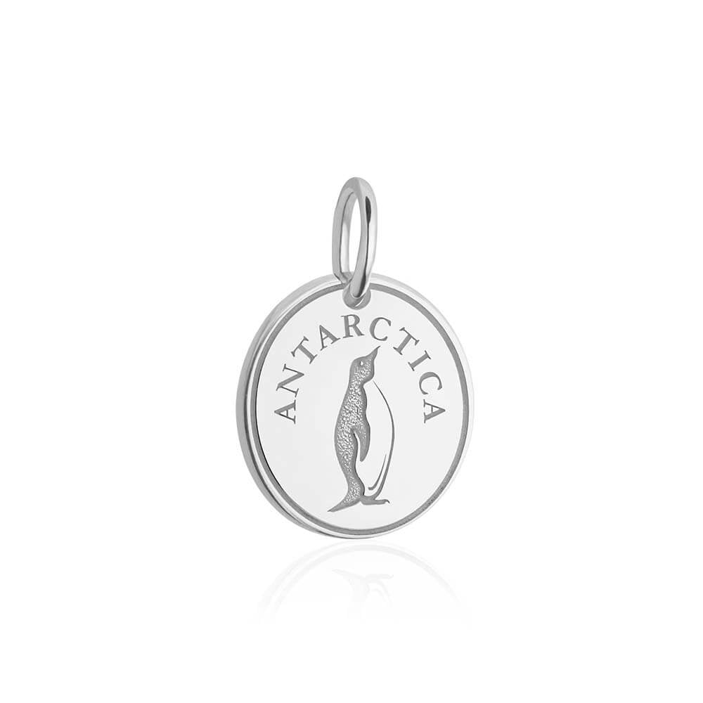 Sterling Silver Travel Charm, Antarctica Passport Stamp (SHIPS JUNE) - JET SET CANDY  (1720199249978)