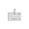 Armenia Passport Stamp Charm Silver