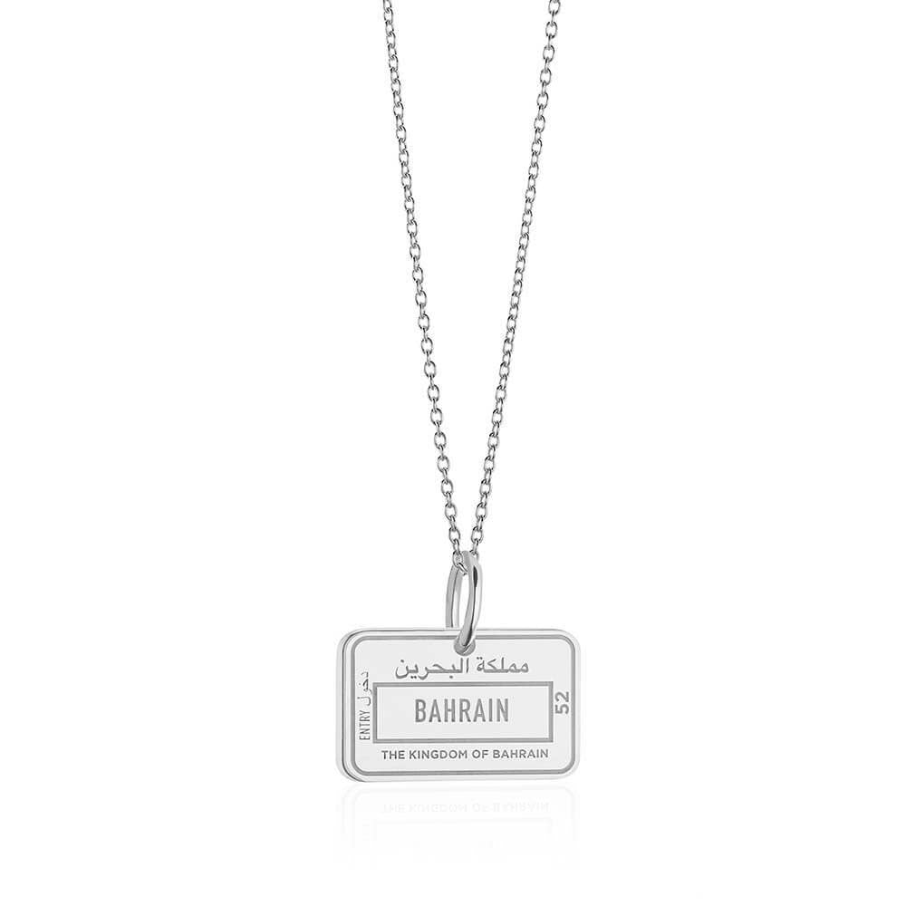 Silver Middle East Charm, Bahrain Passport Stamp (SHIPS JULY) - JET SET CANDY  (1720204001338)