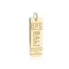 Gold Asia Charm, DPS Bali Luggage Tag - JET SET CANDY  (1720191254586)
